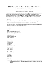 Draft AGM Minutes 2020