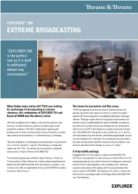 Extreme Broadcasting