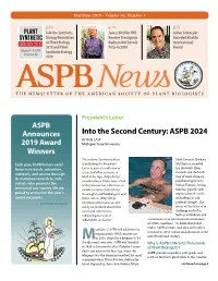 Into the Second Century: ASPB 2024