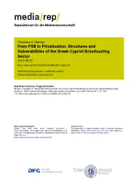Structures and Vulnerabilities of the Greek-Cypriot Broadcasting Sector 2017-09-22