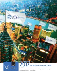 2017Abc Premier Hotel Program