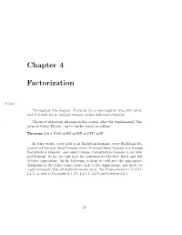Chapter 4 Factorization