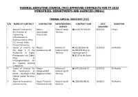 FEC Approved Contracts 2010