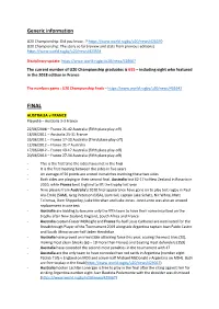 Generic Information