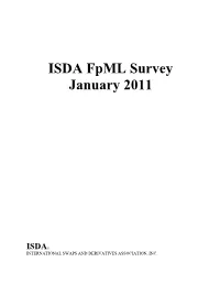ISDA Fpml Survey January 2011