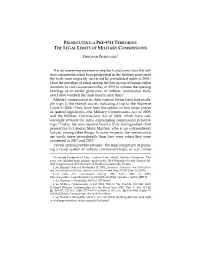 Prosecuting a Pre-9/11 Terrorist: the Legal Limits of Military Commissions