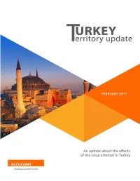 Turkey Territory Update February 2017 1 © 2017 ACCUCOMS International BV