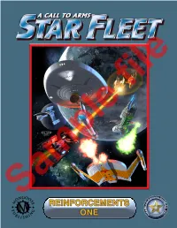 A Call to Arms: Star Fleet Reinforcements 1 Can Withstand Before Being Destroyed