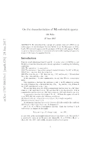 On the Characterization of $ M $-Metrizable Spaces