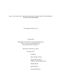 Self-Actualization: Transcendentalist Discourse in the Work of Stuart Saunders Smith