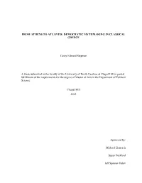 From Athens to Atlantis: Democratic Mythmaking in Classical Greece