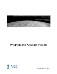 Lunar Reconnaissance Orbiter Science Targeting Meeting