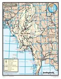 Map of Myanmar