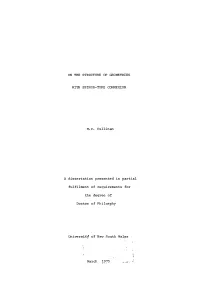 On the Structure of Geometries with Spinor