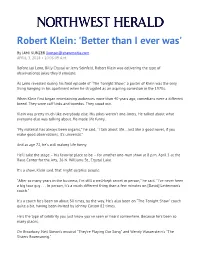 Robert Klein: 'Better Than I Ever Was'