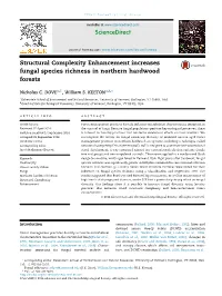 Structural Complexity Enhancement Increases Fungi Diversity in Northern