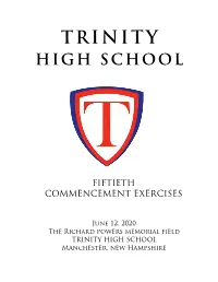 Commencement Program 2020
