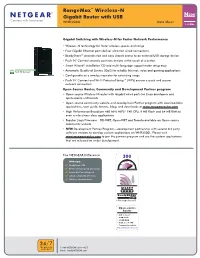 Rangemax™ Wireless-N Gigabit Router With