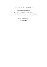 [2016] ATNIA 13 with Attachment on Consultation Partial Revision of The