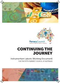 Continuing the Journey: Working Document (Instrumentum Laboris)