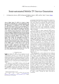 Semi-Automated Mobile TV Service Generation