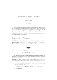 Adjunctions of Higher Categories
