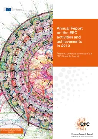 Annual Report on the ERC Activities and Achievements in 2013