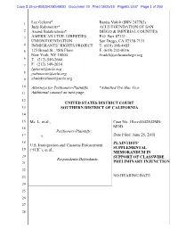 Case 3:18-Cv-00428-DMS-MDD Document 78 Filed 06/25/18 Pageid.1407 Page 1 of 259