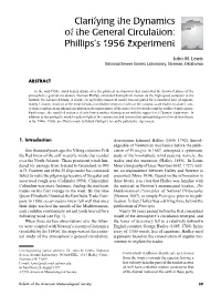 Clarifying the Dynamics of the General Circulation: Phillips's 1956
