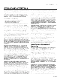 Geology and Geophysics 1