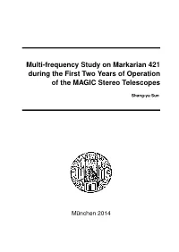 Multi-Frequency Study on Markarian 421 During the First Two Years of Operation of the MAGIC Stereo Telescopes
