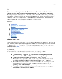 State of Bookselling 2020 Survey
