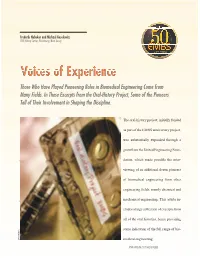Voices of Experience