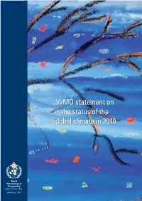 WMO Statement on the Status of the Global Climate in 2010