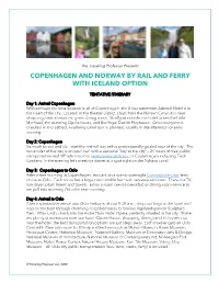 Copenhagen and Norway by Rail and Ferry with Iceland Option
