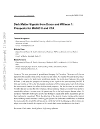 Dark Matter Signals from Draco and Willman 1: Prospects for MAGIC II