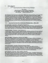 Pests in Northwestern Washington Prompted a 1994-1995 CAPS Survey of Apple Trees to Identify All Leaf-Feeding Apple Pests Currently in Whatcom County