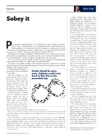 Sobey It Barely Contain His Enthusiasm in a Published Statement