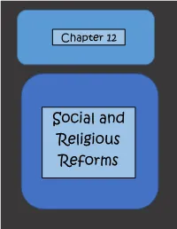 Social and Religious Reforms