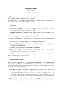 1 Overview 2 Getting the Software