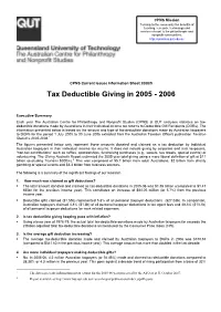 ACPNS Current Issues Information Sheet 2008/5