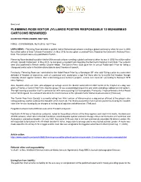 Flemming Rose Editor Jyllands Posten Responsable 12 Muhammad Cartoons Rewarded