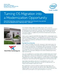 Intel ESS World Wide Technology Solution Brief