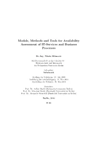 Models, Methods and Tools for Availability Assessment of IT-Services and Business Processes