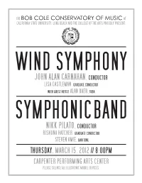 Program Symphonic Band