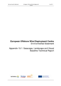 Seascape, Landscape and Visual Baseline Technical Report