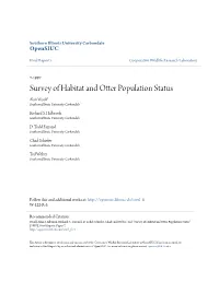 Survey of Habitat and Otter Population Status Alan Woolf Southern Illinois University Carbondale