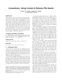 Using Context to Enhance File Search