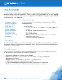 IDMS Conversion