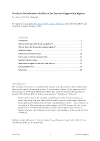 Noether's Contribution to the Rise of the Structural Approach in Algebra
